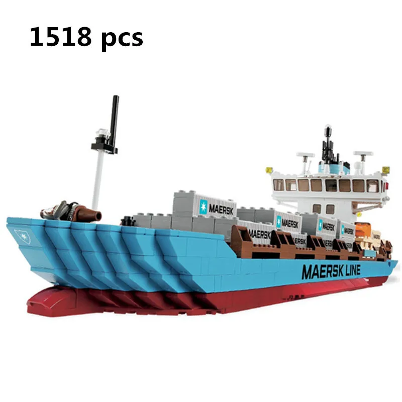 

2018 Lepin 22002 1518Pcs Technic Series The Maersk Cargo Container Ship Set Educational Building Blocks Bricks Model Toys Gift