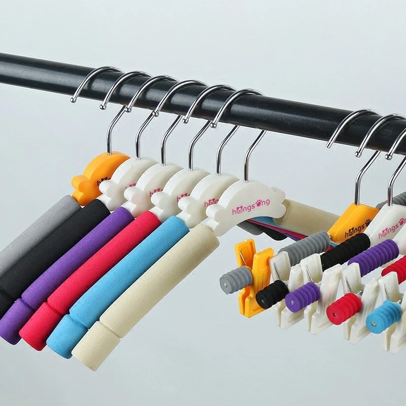 10 قطعة/المجموعة الملونة الشماعات الإبداعية المطاط عدم الانزلاق الأطفال السراويل الجافة الغسيل متعددة الوظائف الديكور خزانة تجفيف رفوف