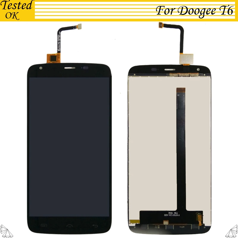 

Tested Well For Doogee T6 LCD Display+Touch Screen Digitizer Assembly New For T6 Pro LCD Digitizer Black White Color IN Stock