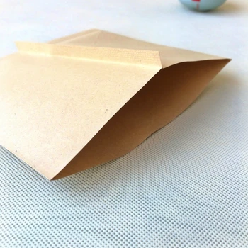 

100Pcs/Lot 13*15cm Kraft Paper Food Bags Greaseproof Paper Party Brown Vintage Pack For Fried Chips Bread Snack Package Bags