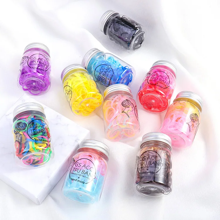 

New arrival Children mini candy color hair bands gum BB girl's rubber band lady's hair tie hair accessories no hurt for hair