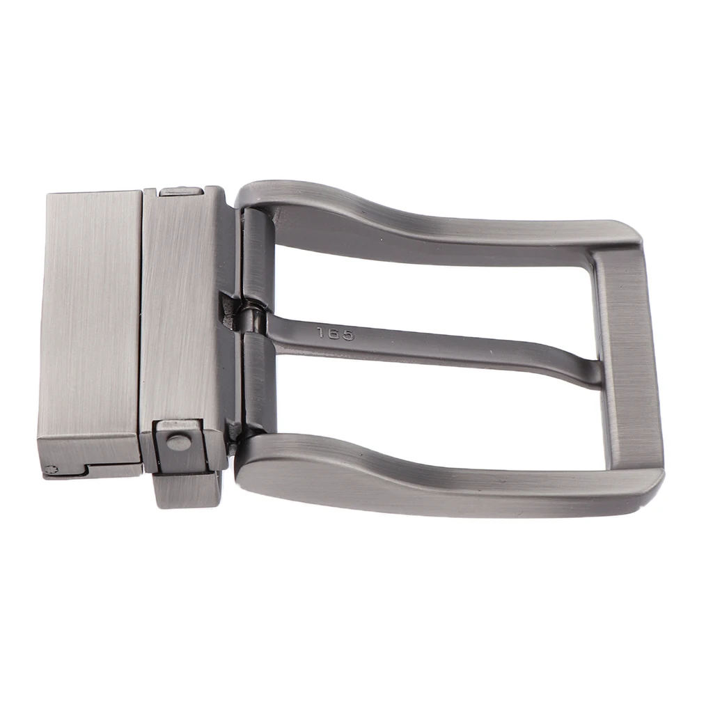 2Pcs Alloy Reversible Belt Buckle Single Prong Rectangular Pin Belt Buckle