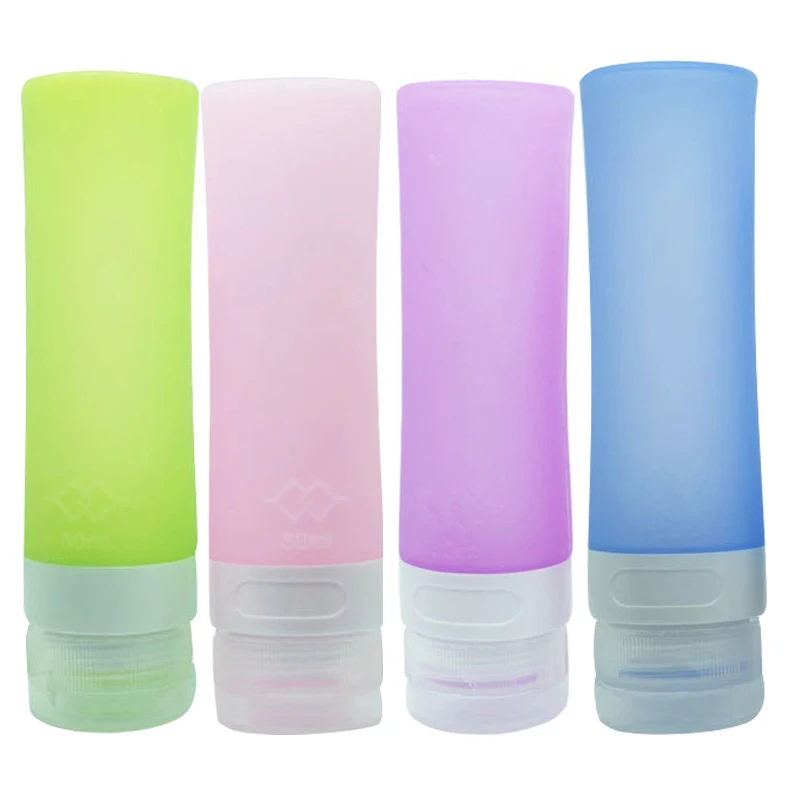 

2017 silience Sub bottle Portable travel supplies makeup sub silicone bottle 80ml capacities Convenient and easy to carry
