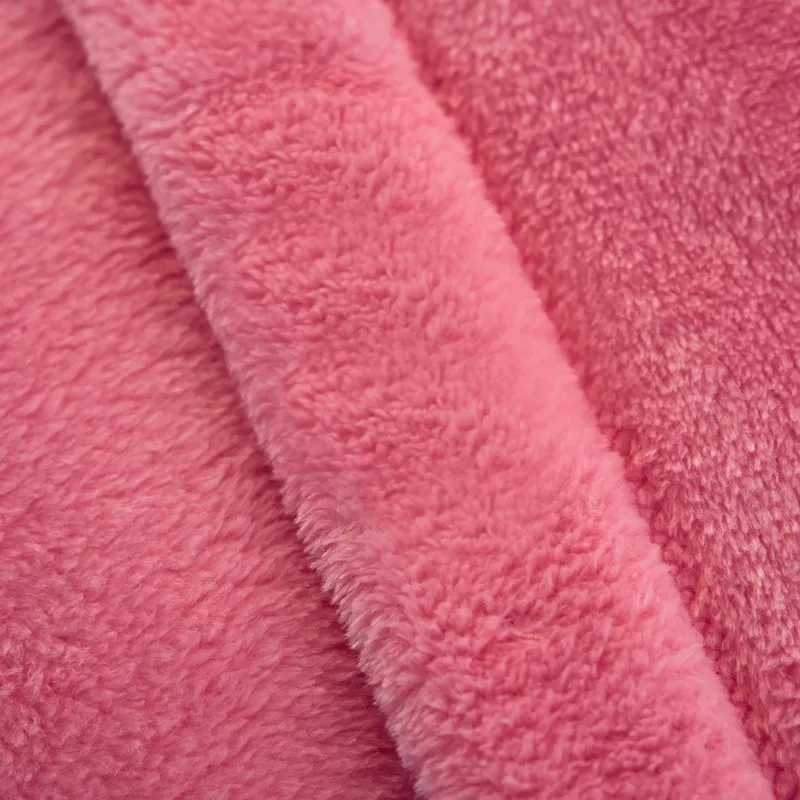 Модное милое розовое однотонное Флисовое одеяло, супер теплое зимнее одеяло, покрывало на диван, кровать для путешествий