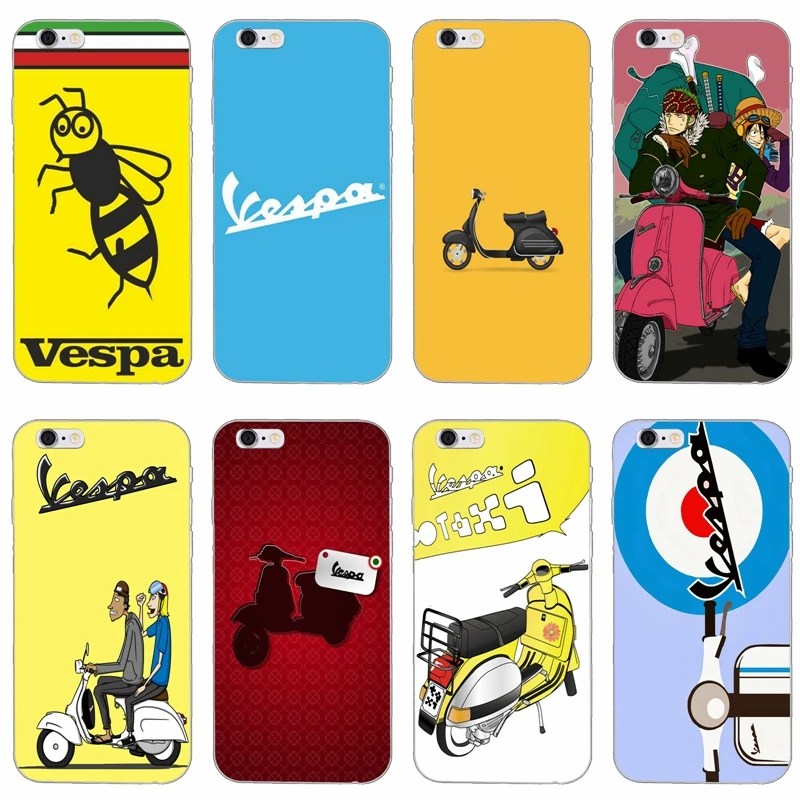 

Vespa Scooter slim silicone Soft phone case For Huawei P7 P8 P9 P10 P20 pro Lite plus P Smart Mini 2017