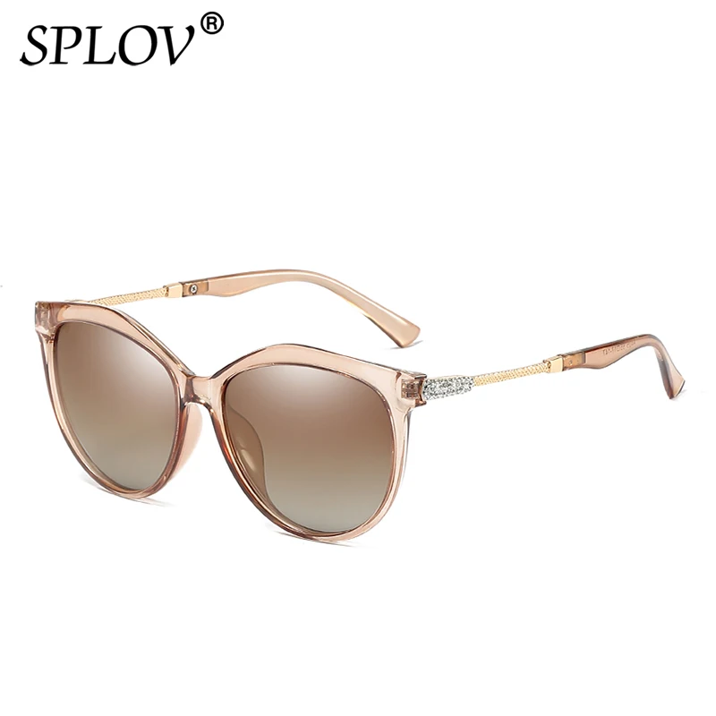 SPLOV Women Polarized Sunglasses Vintage Oval Diamond Sun Glasses Lady Luxury Brand Designer Driving Glasses Gafa De Sol UV400