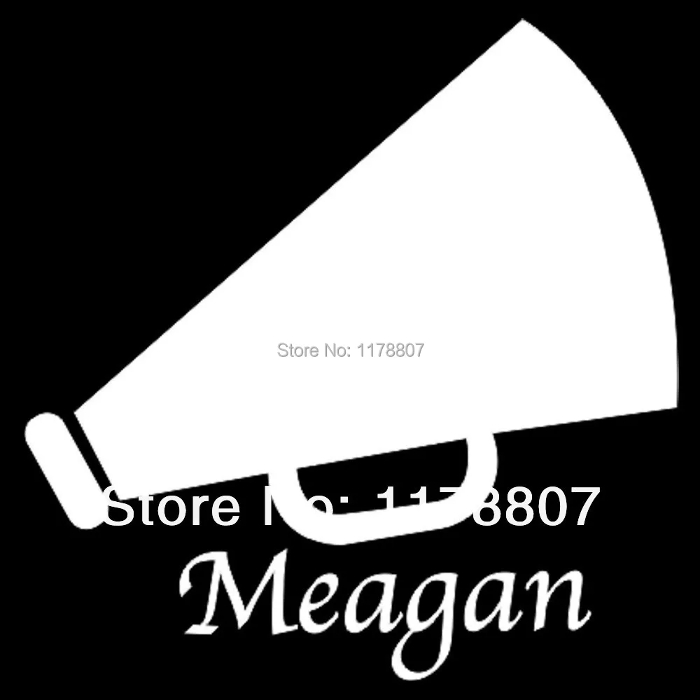 Cheer Megaphone Decal