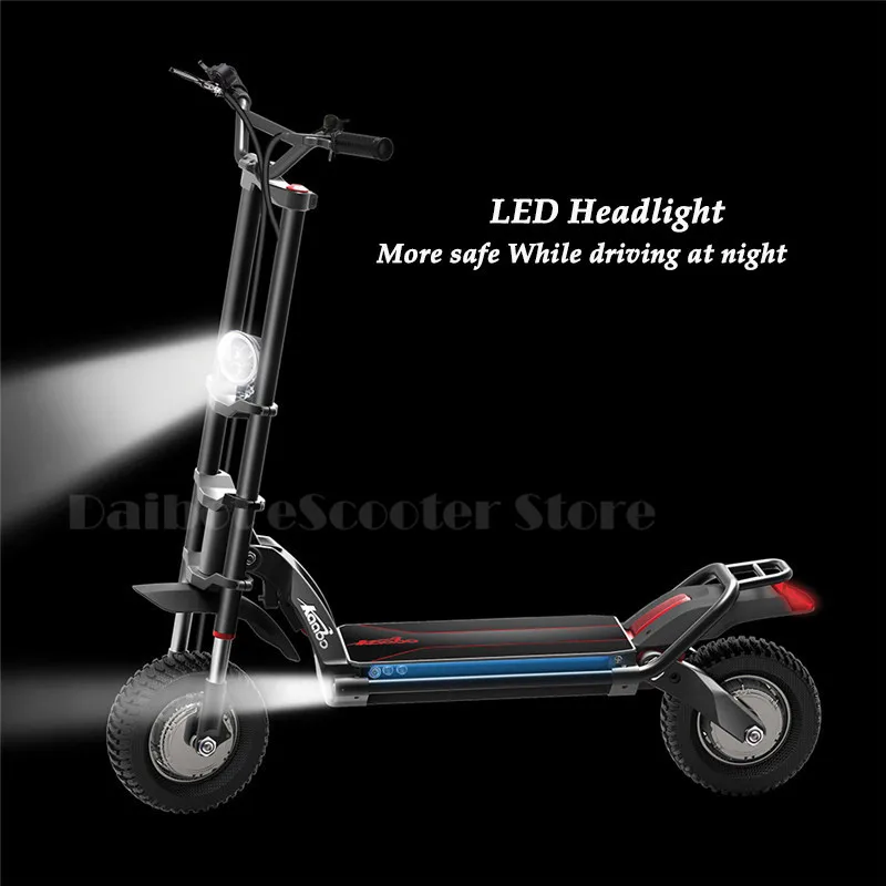 Daibot Electric Scooter 2400w 2 Wheels Electric Scooters Dual Drive 11 inch 60V Foldable Electric Offroad Skateboard For Adults  (11)