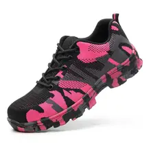 Камуфляжная дышащая удобная Строительная Нескользящая клейкая обувь унисекс, безопасная спортивная обувь, повседневная обувь