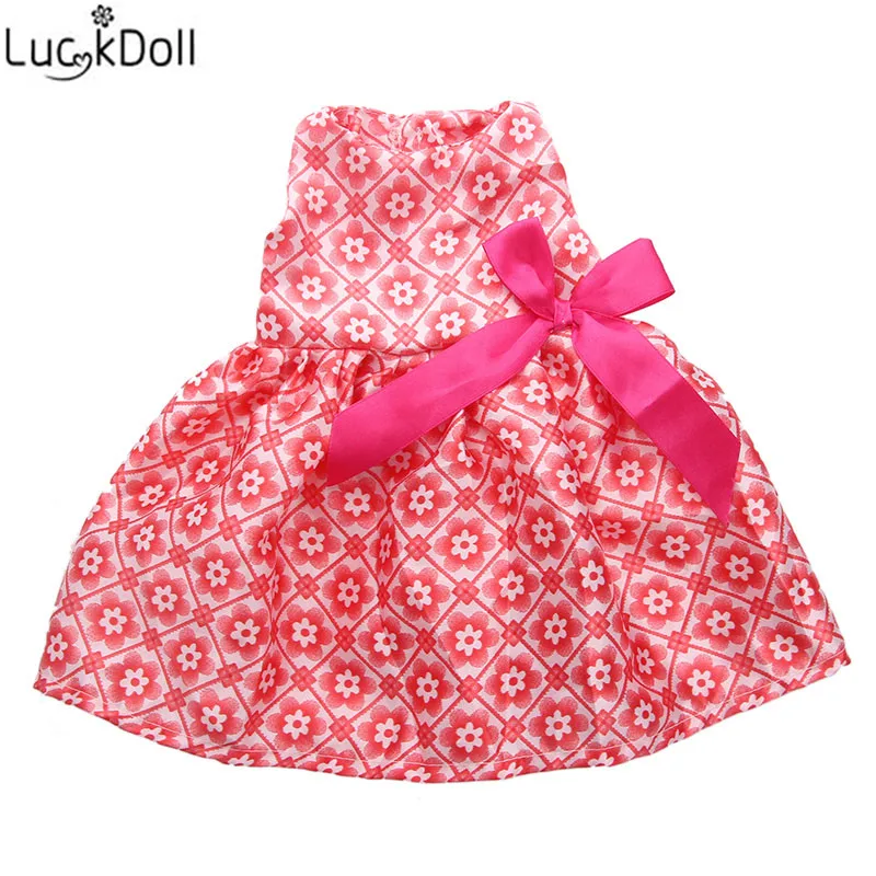 Новинка от Luckydoll вечернее платье из шелковой ткани подходит для 18 дюймовых