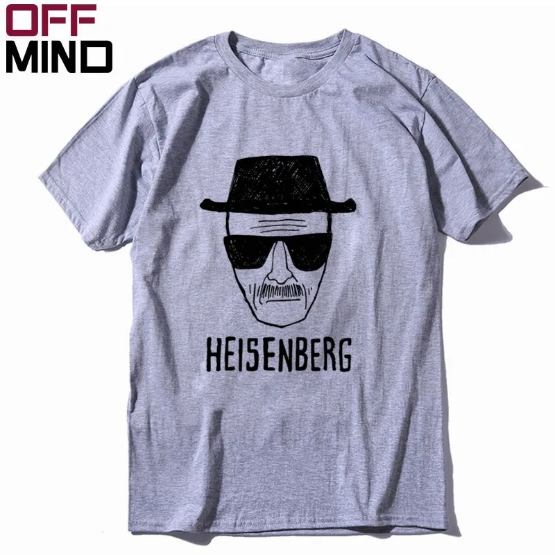 

OFF MIND 100% cotton cool knitted heisenberg men T shirt casual short sleeve men Tshirt loose t-shirt mens tee shirts BR0127