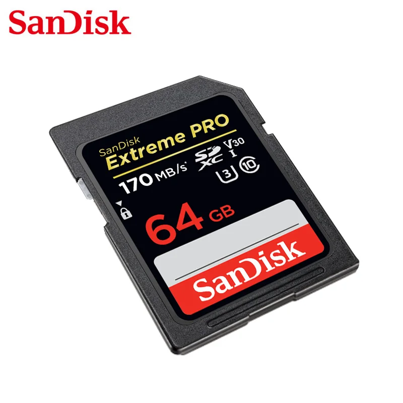 Sandisk Extreme Pro SD Card 256GB 128GB Max Read Speed 95MB/s SD Card Class 10 U3 32GB 64GB Memory