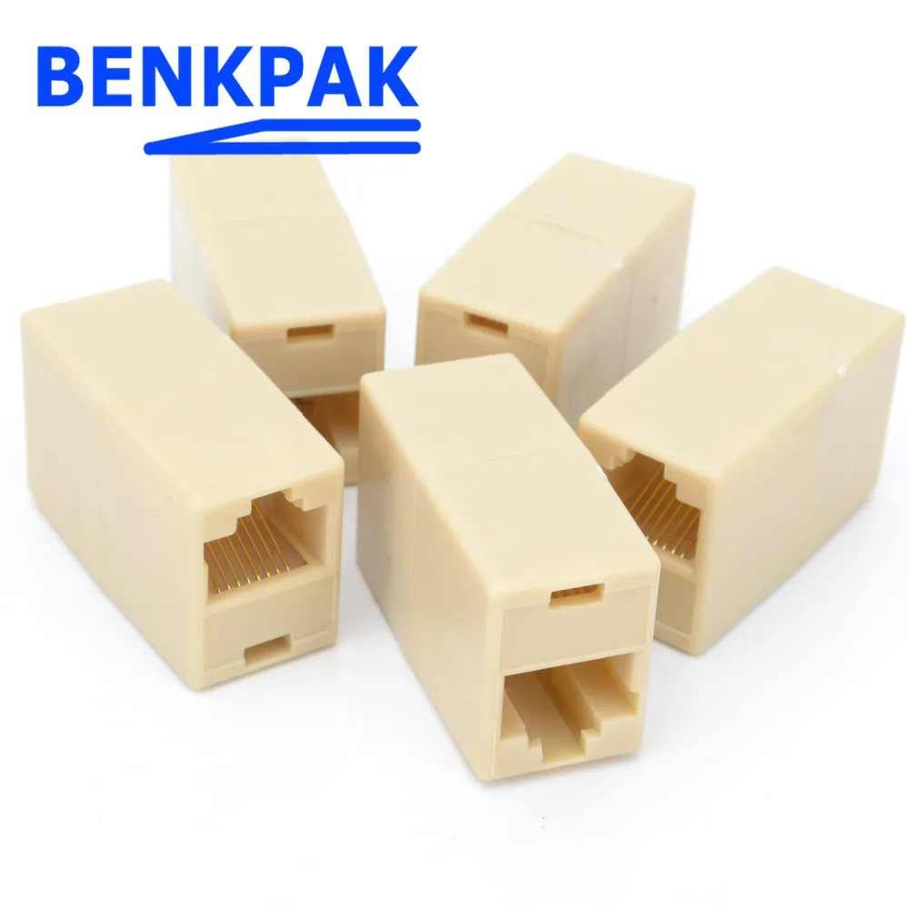 30pcs RJ45 8P8C Double Ports Female Plug Telephone Connectorin