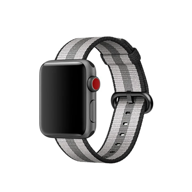 Спортивный ремешок для apple watch band 4 5 44 мм 40 мм iwatch band 42 мм 38 мм apple watch 5 4 3 2 тканый нейлоновый браслет аксессуары для часов - Цвет ремешка: 27