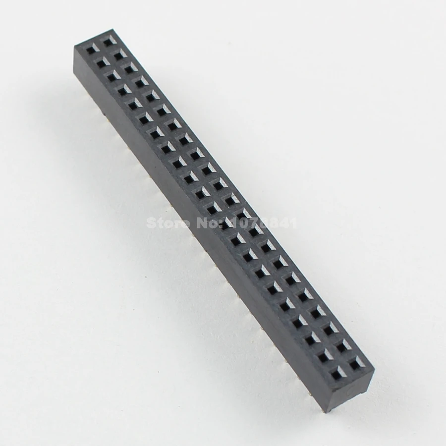 50Pcs 2.54mm Pitch 2x22-Pin 2 Row Straight Connector Female Pin Header Strip 