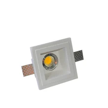 Встроенный потолка гипса свет, trimless светодиодное освещение для спальни, художественный gesso свет GU10 патрон 5 W светодиодные лампы потолочный светильник