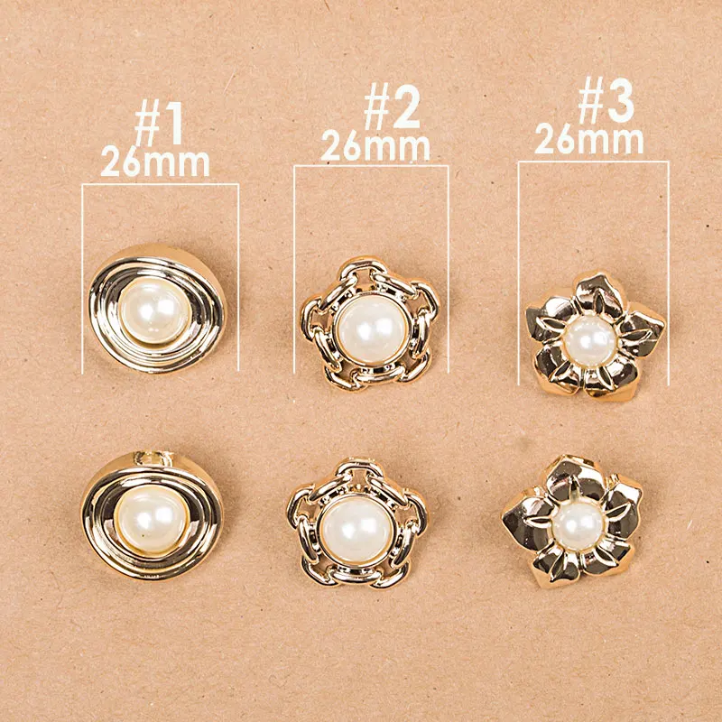

Pearl buttons 25MM 3 subsection unique shape fashion% 2C coats% 2C our S fashion buttons