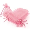 50pcs 7x9 9x12 10x15 13x18CM Pink Organza Bags Jewelry Packaging Bags Wedding Party Decoration Drawable Bags Gift Pouches 55 ► Photo 3/6