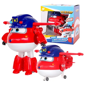 

2019 New Season 5 Big Super Wings Deformation Airplane Robot Action Figures Super Wing Transformation toys