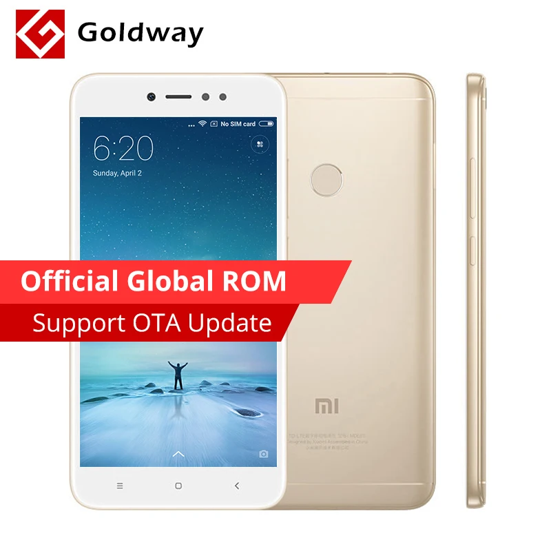 Оригинальный Xiaomi Redmi Note 5A 4 Гб ОЗУ 64 ПЗУ мобильный телефон Snapdragon 435 Восьмиядерный 5