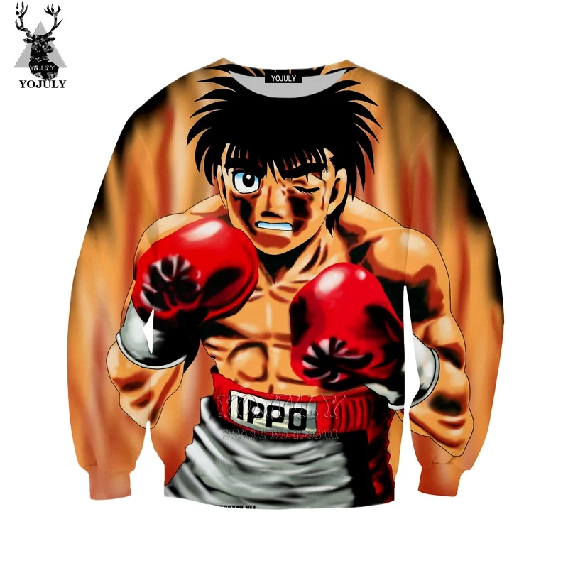 YOJULY 3D принт для мужчин и женщин аниме Hajime No Ippo Повседневная