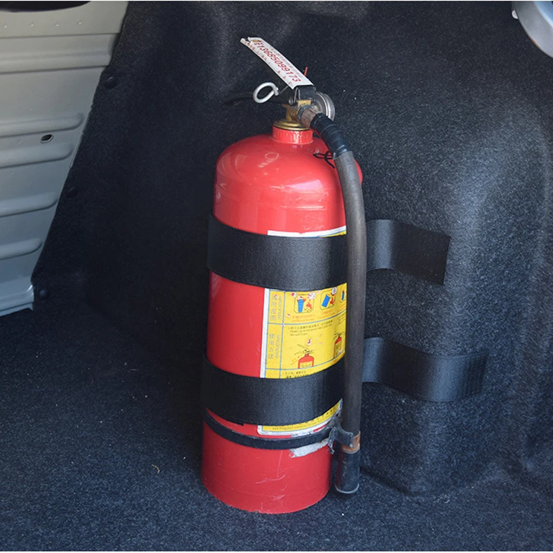 

Youwinme 4pcs Car Trunk Storage Content Bag Rapid Fire Extinguisher Holder Nylon Safety Strap Kit For Auto Car SUV Car Styling