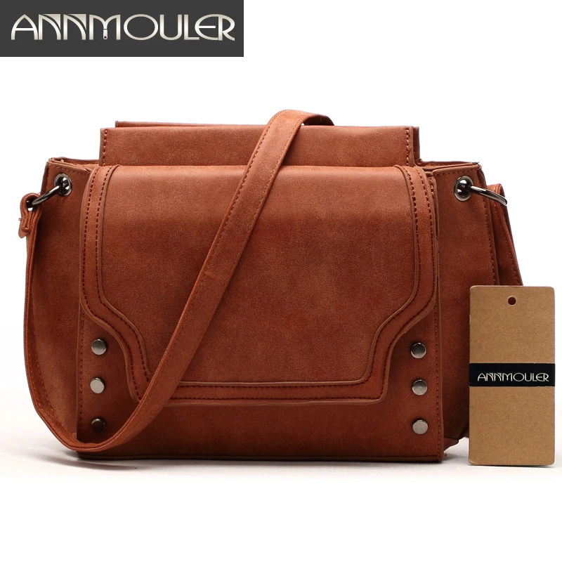 Annmouler Brand New Women Bags Pu Leather Designer Shoulder Bag Casual Crossbody Messenger Bag for Ladies Solid Color Handbags Annmouler Brand New Women Bags Pu Leather Designer Shoulder Bag Casual Crossbody Messenger Bag for Ladies Solid Color Handbags