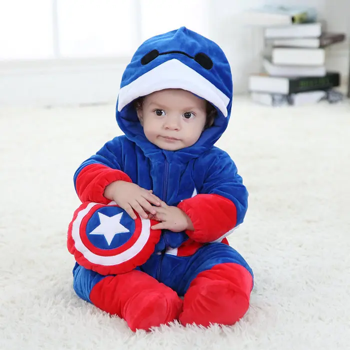 Captain America Romper Infant Costume 