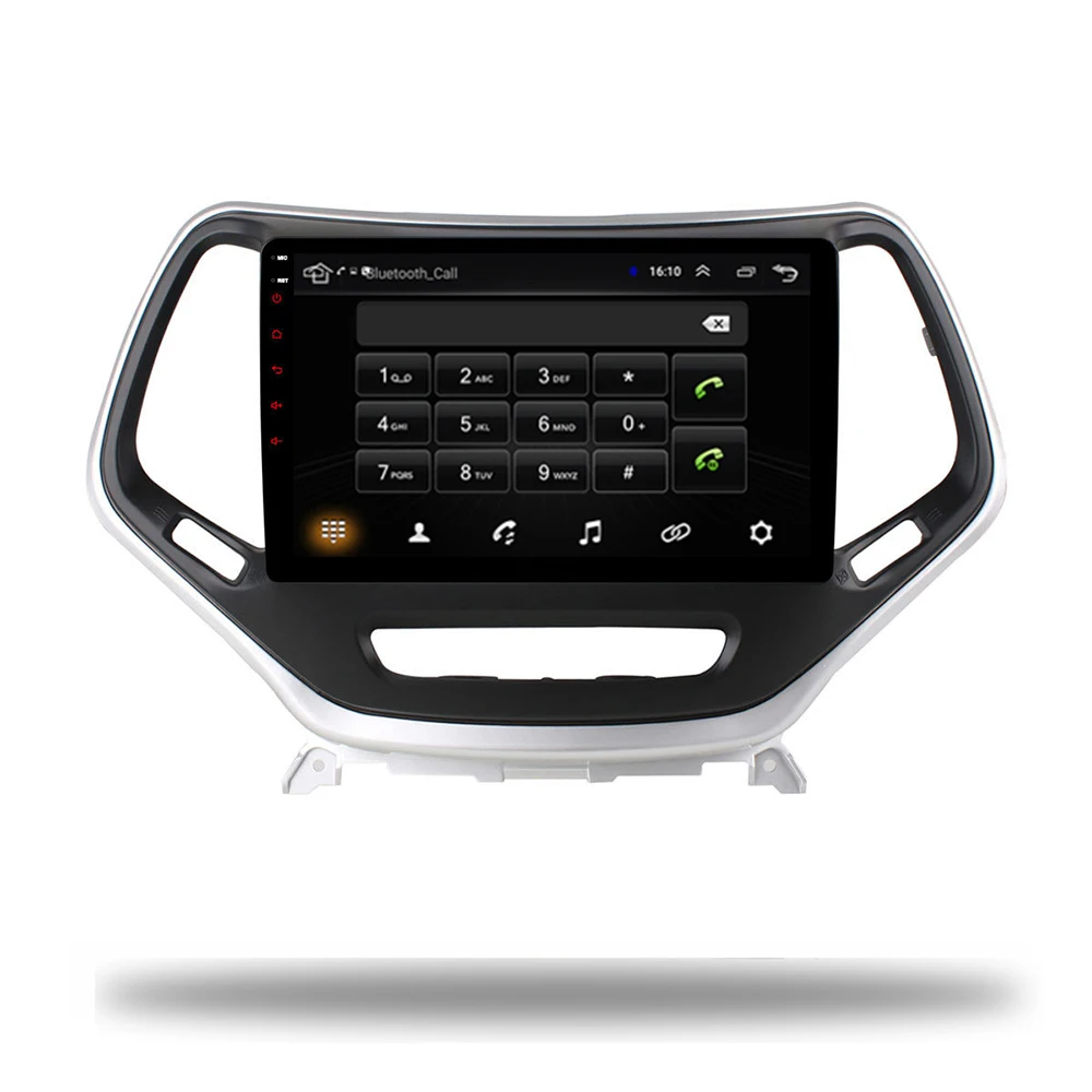 Best Android 8.1 Car Radio GPS for Jeep Cherokee Car Multimedia Player Head Unit Video Stereo Silver with Wifi Bluetooth 6