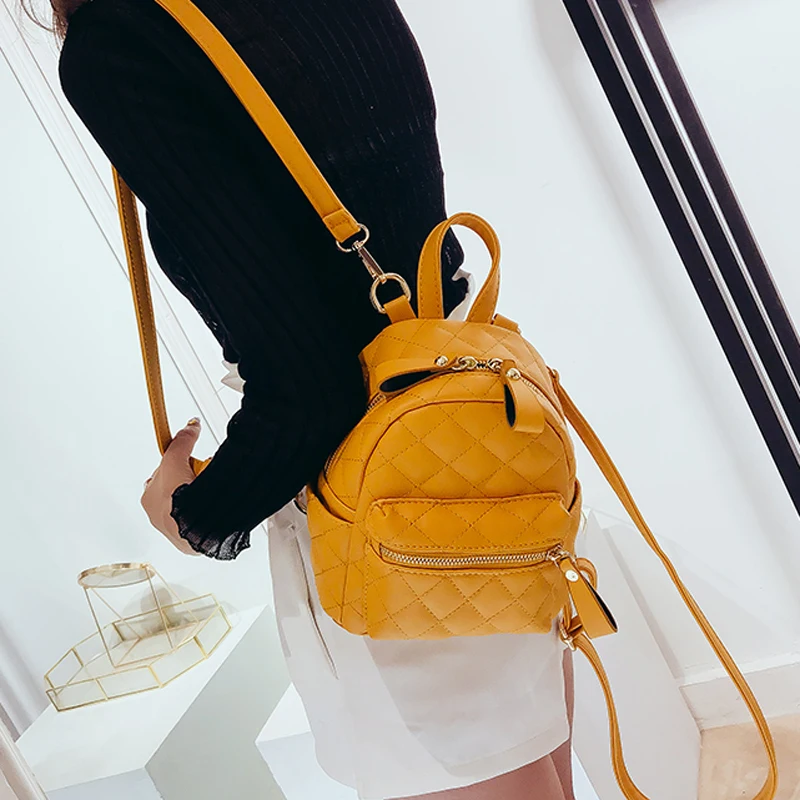 

Women's Backpacks for Teenage Girls Schoolbag Backpack Fashion Mini Shoulder Bag Preppy School Style PU Leather Rucksack Mochila