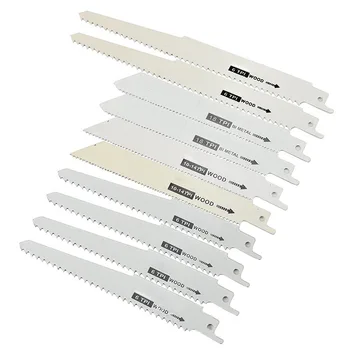 

New 10pcs Reciprocating Saw Blades Carbide Woodworking Tool Metal Cutting Power Tools Accessories