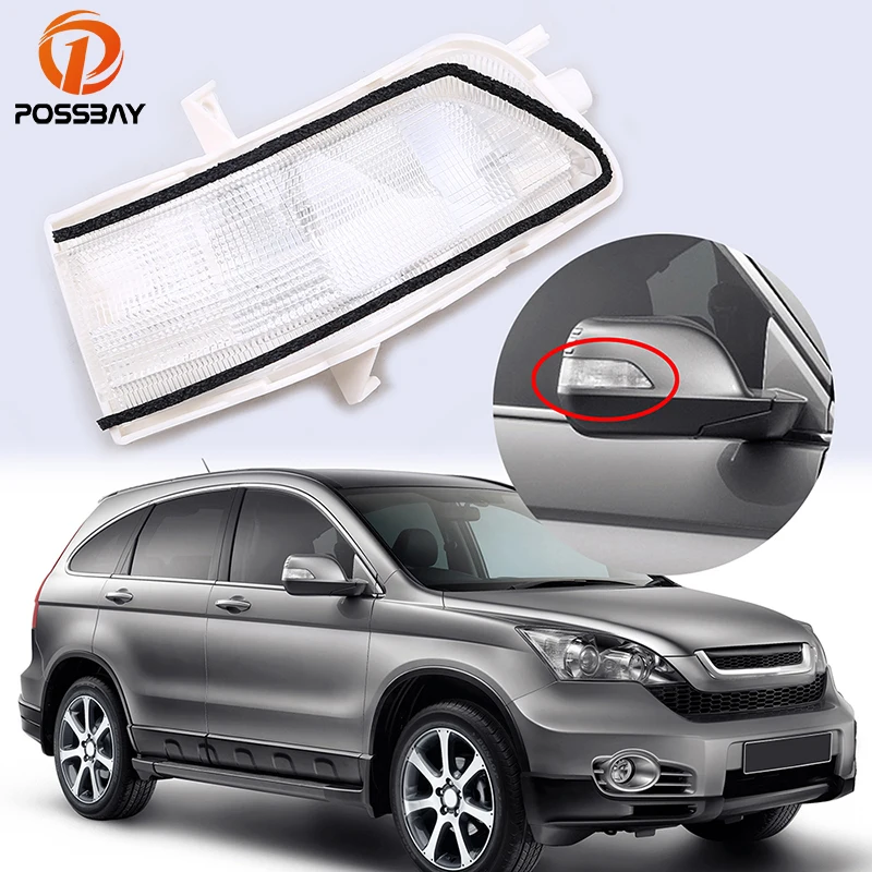 POSSBAY Left/Right Car Lamp Side Rearview Mirror Turn Signal Light Fit for Honda CRV 2007 2011