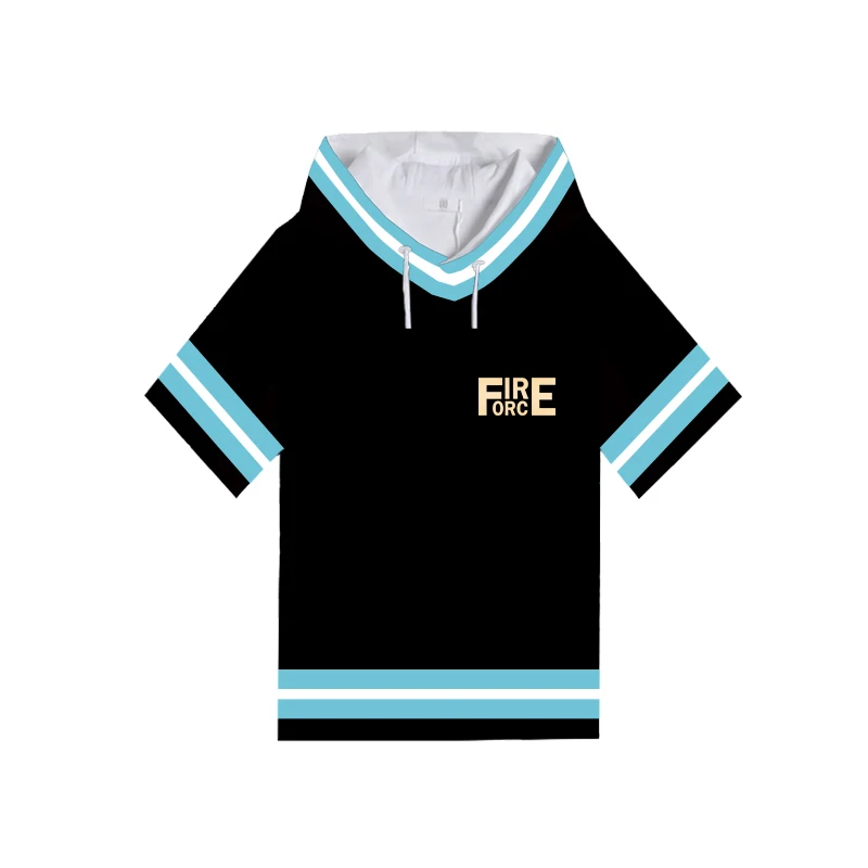 Новинка года; аниме Enn No Shouboutai Fire Force; футболка для косплея; Модный пуловер с капюшоном; футболка с короткими рукавами; Летние футболки унисекс