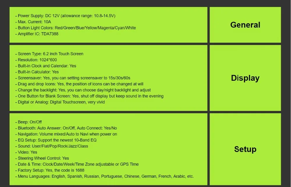 Best New! Universal 2Din In Dash Car DVD Player GPS Stereo Radio Touch screen BT USB Mirrorlink RDS 1024*600 SWC DTV Rear View Camera 21 Best New! Universal 2Din In Dash Car DVD Player GPS Stereo Radio Touch screen BT USB Mirrorlink RDS 1024*600 SWC DTV Rear View Camera 21