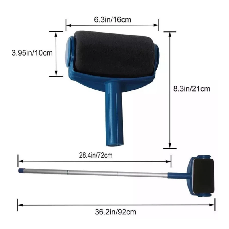 8 шт./компл. Diy валик для краски набор инструментов многофункциональный Хо использовать удерживать использовать стены декоративная ручка Флокированный Edger инструмент краска ing