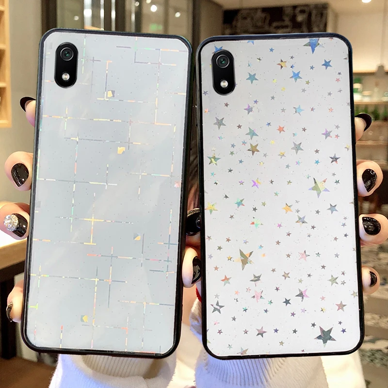 For Huawei Y5 2019 Case Fashion Gradient Laser Silicon Soft for 2018 2017 | Мобильные телефоны и аксессуары