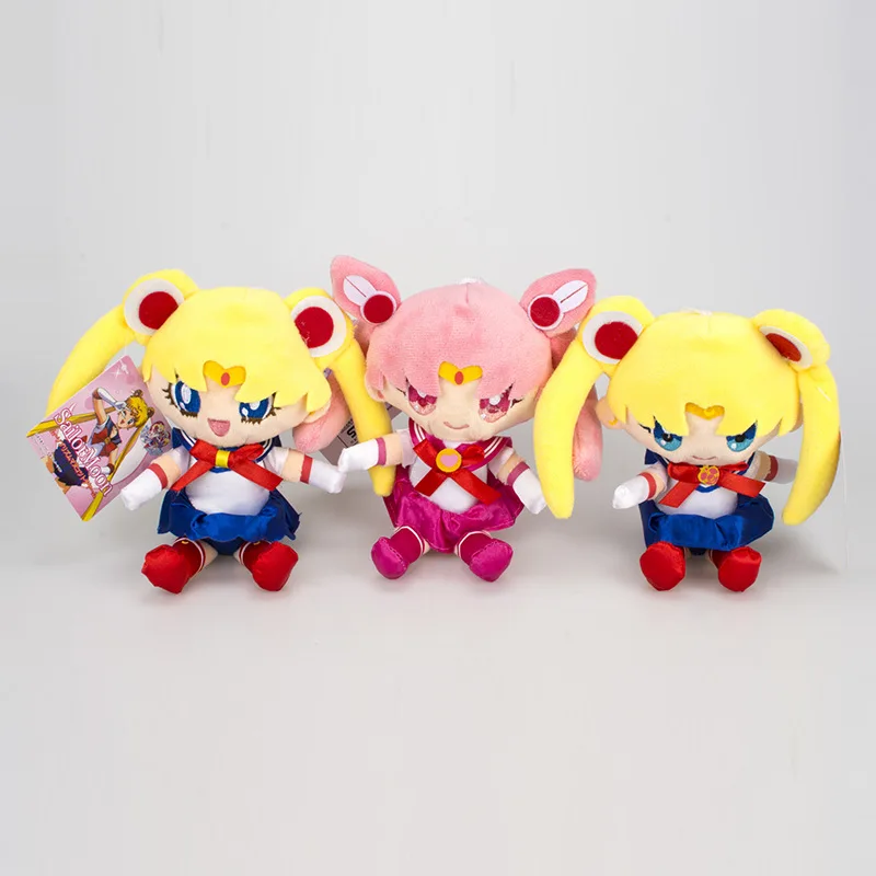 18 см аниме Сейлор Мун Tsukino Usagi Chibiusa плюшевые куклы игрушечные сумки брелок кукла