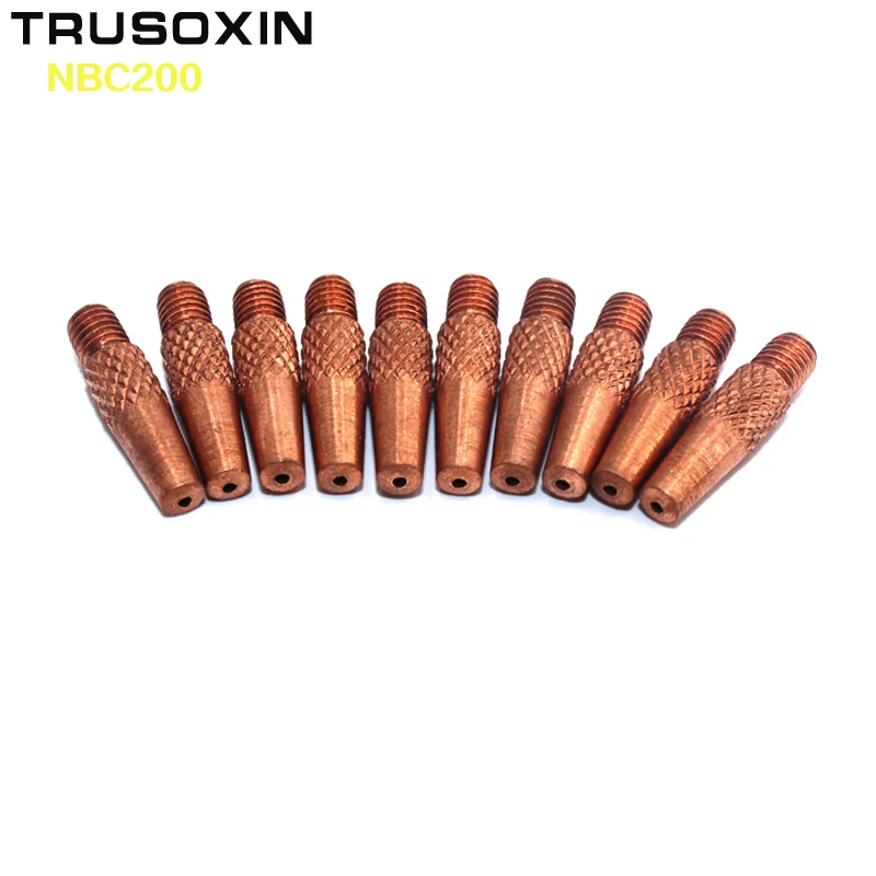 20pcs MIG NBC200 Spool Gun Torch Head Accessory Consumables Electric Tips for MIG MAG NBC Welding Machine