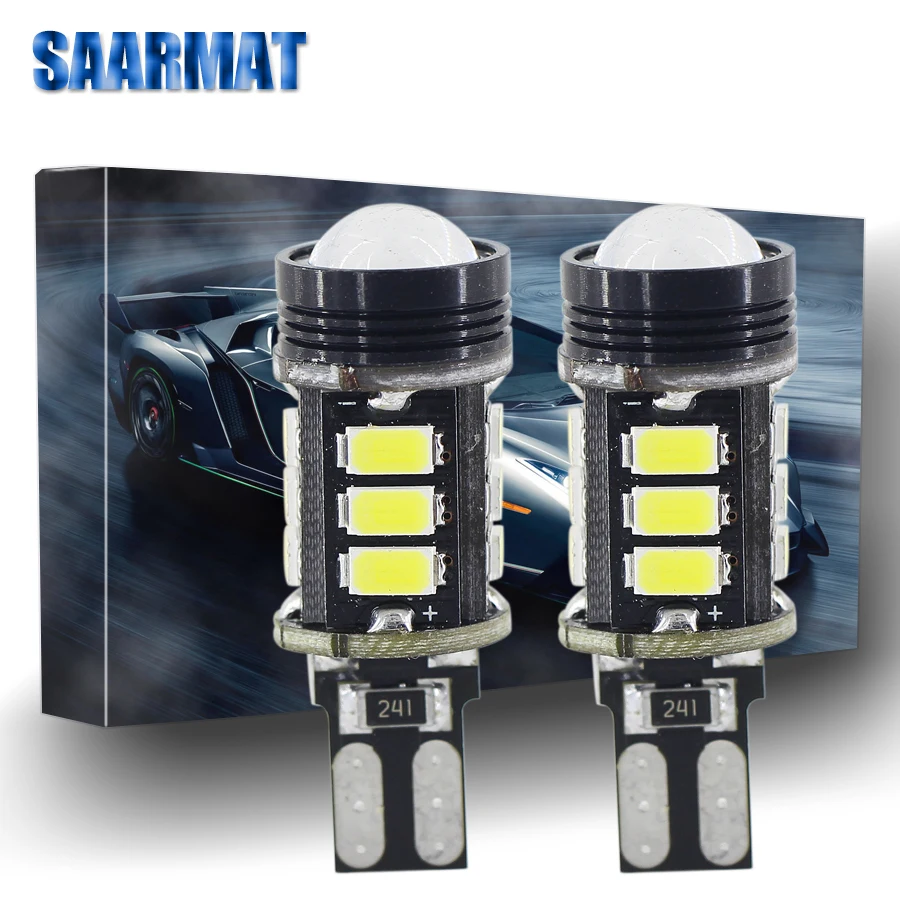 Pair T15 led W16W Car reverse light Backup Tail Bulb 800lm 12 led+1 Cob chips auto lamp replace