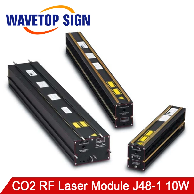 

WaveTopSign CO2 RF Laser Module Synrad 10W Laser Tube Metal CO2 Laser Tube 10W SYNRAD J48-1 10W