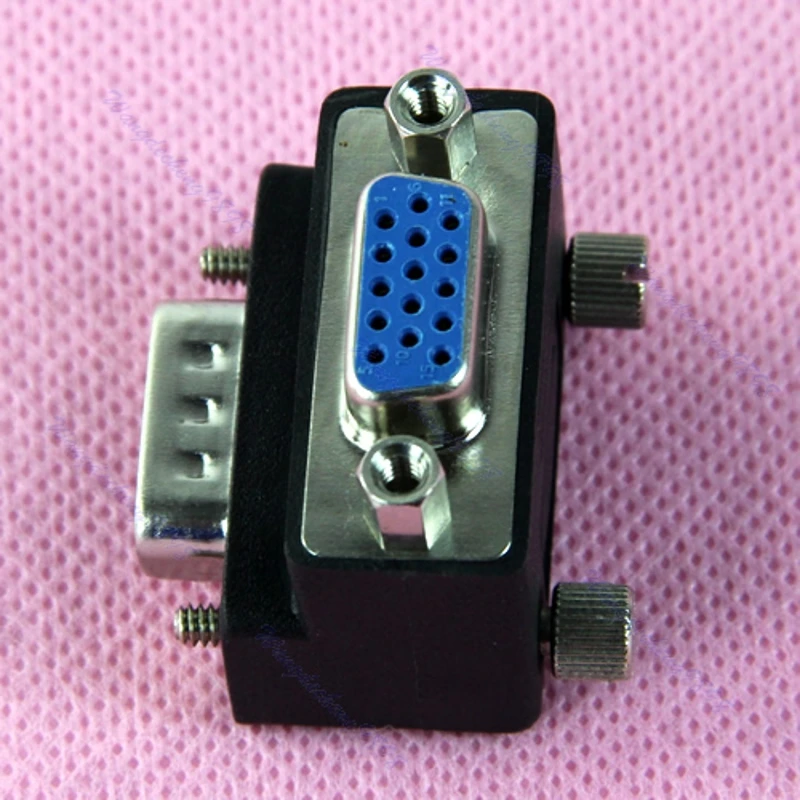 

90 Degree Right Angle 15 Pin VGA SVGA Male to Female Converter Angle Adapter