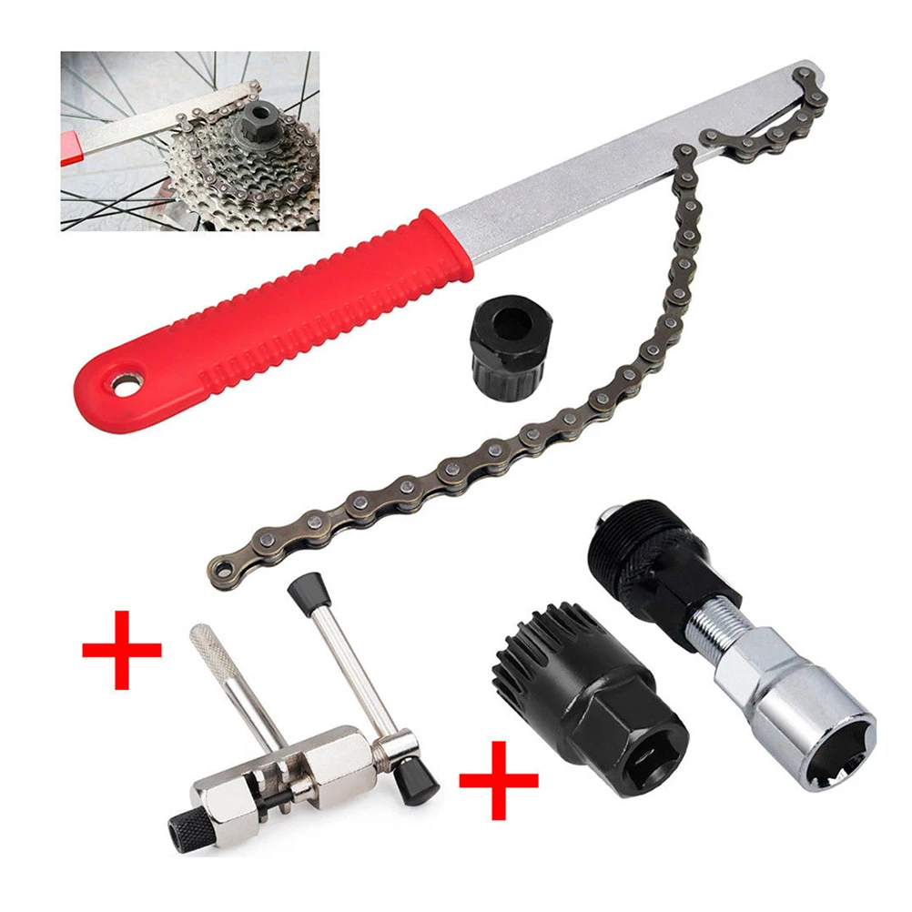 cheap 5 in 1 Bicycle Crank Puller Bottom Bracket Bottom Bracket Sprocket Puller Chain Tool General Repair Parts