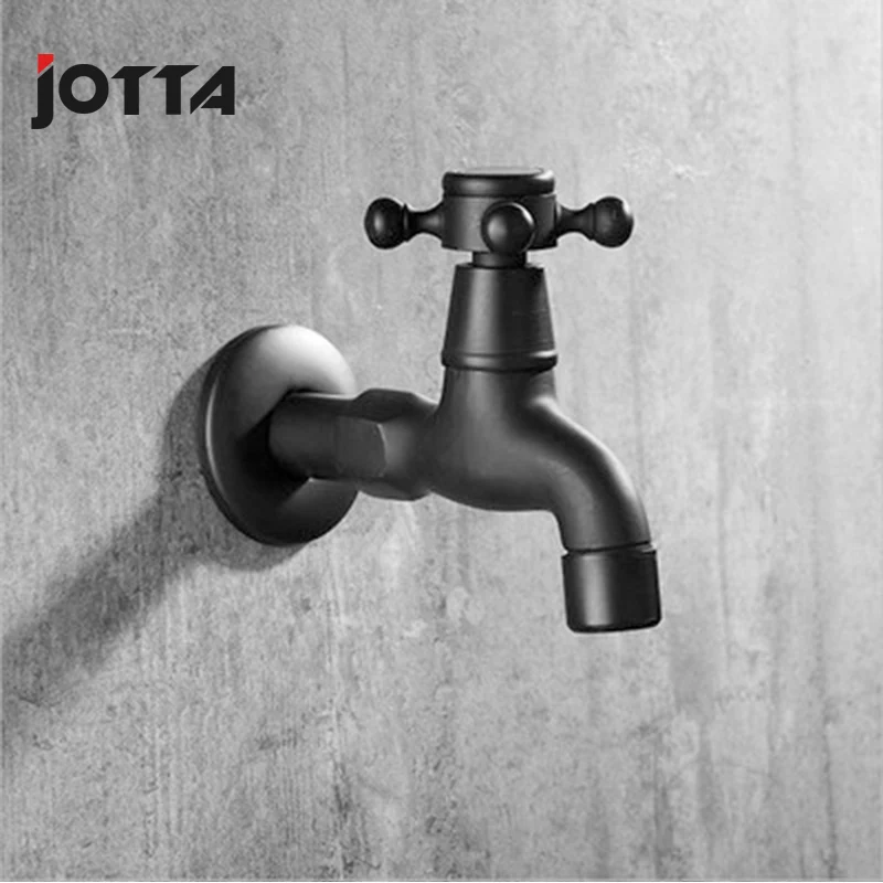 Black mop pool faucet single cold fast opening faucet copper main mop pool atomizing faucet long section Black mop pool faucet single cold fast opening faucet copper main mop pool atomizing faucet long section