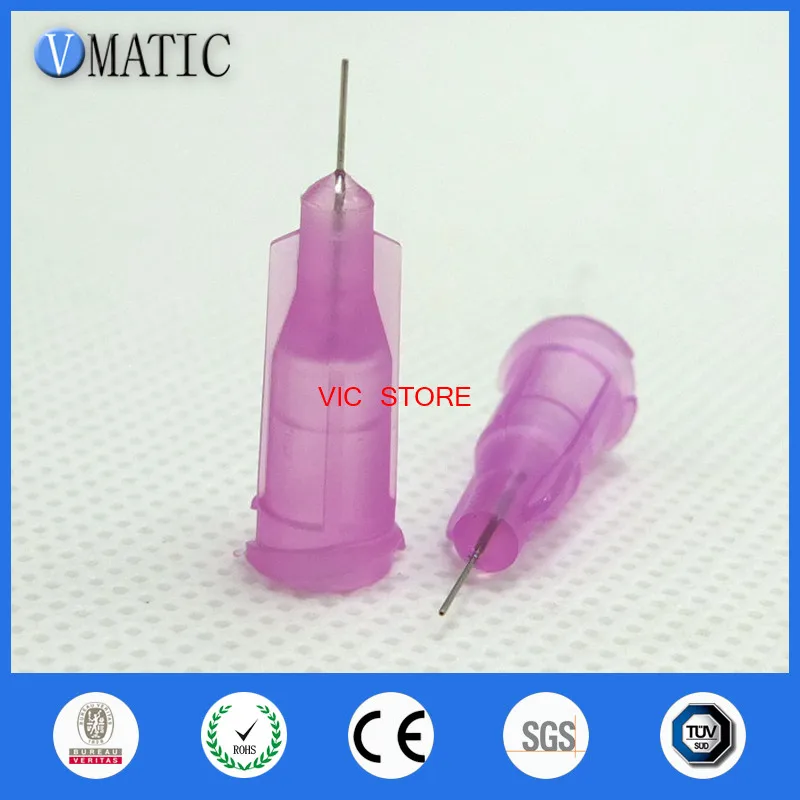 

Free Shipping Lavender 100pcs/lot 30G 1/4'' Stainless Steel Tip Dispensing Screw Needles Non Sterilized Syringe Needle Tips