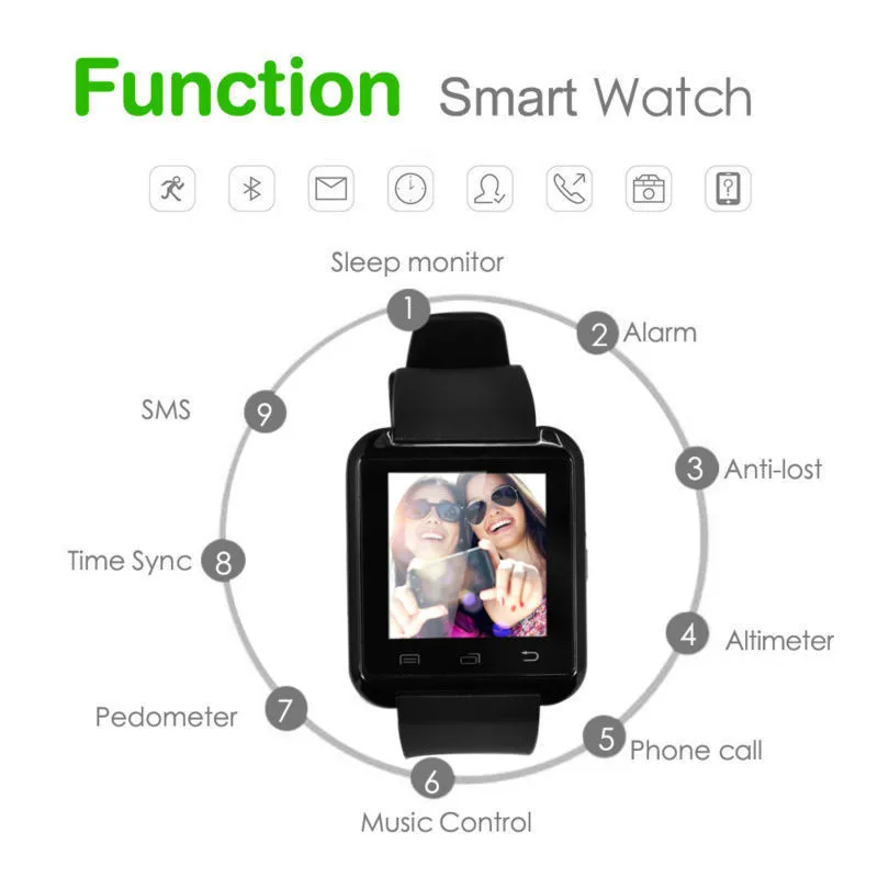 smart bluetooth watch,u8 smartwatch mobile watch u8 ,Cheap android touch screen u80 U8 smart watch with u8 bluetooth smartwatch (14)