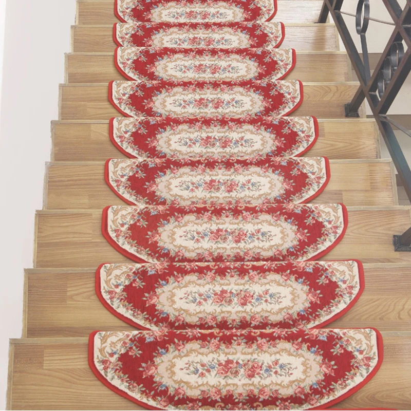 Non-Slip Silicone Bottom Staircase Pads Step Mats for Stair Carpet Treads Protect Staircases From Scratched Glue-Free