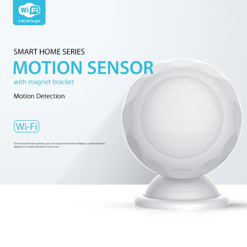 Wireless WiFi PIR Motion Detection Sensor Infrared Detector Battery Powered Tuya Smart Life APP Notification