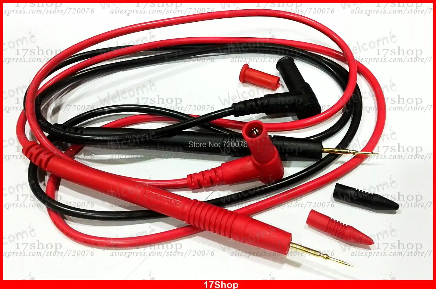 

MULTIMETER pen Soft silicone Cable for PCB SMT SMD IC banana plug Test Probes