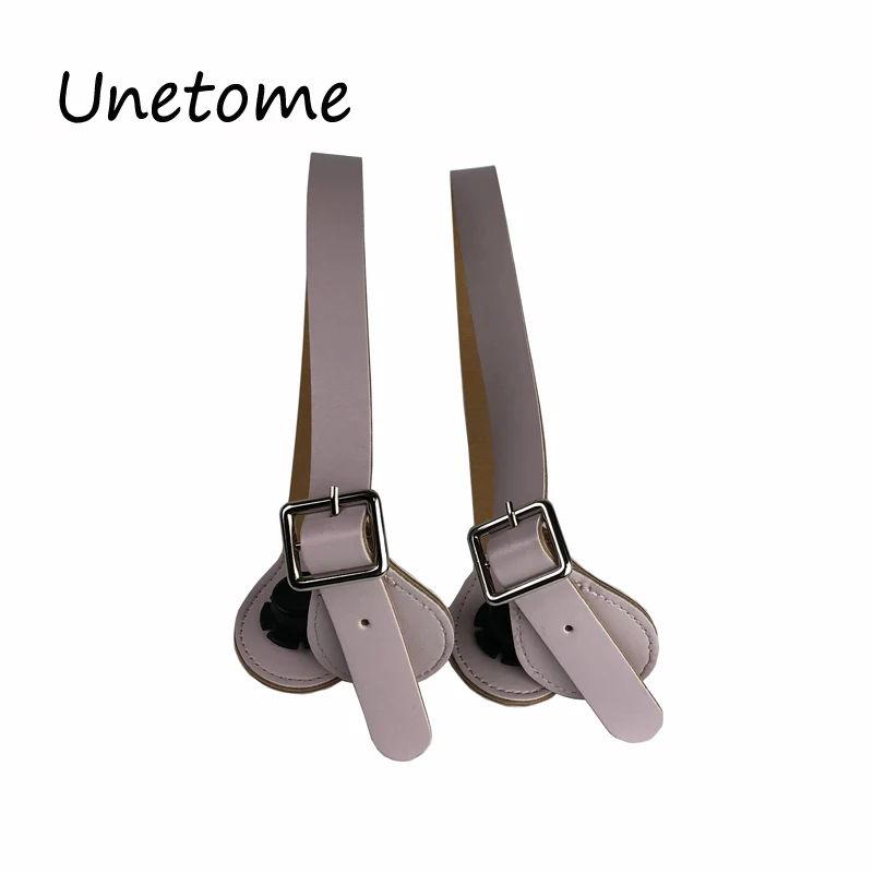 

New 5 colors 1 Pair Flat Pu Faux Leather Handles straps for Classic Mini O Bag Obag handbag Silicone package accessories