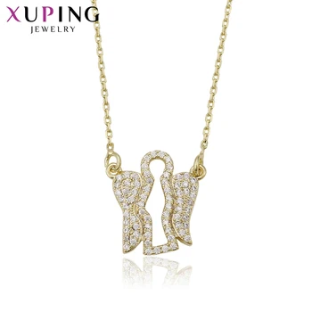 

Xuping Fashion Light Yellow Gold Color Plated Necklace Long Necklace Chain Jewelry High Quality Halloween Gifts 41748
